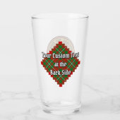 Clan Gregor Crest over Tartan Glas (Achterkant)