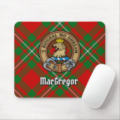 Clan Gregor Crest over Tartan Muismat (Met muis)