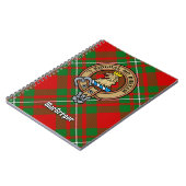 Clan Gregor Crest over Tartan Notitieboek (Linkerzijde)