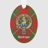 Clan Gregor Crest over Tartan Ornament (voorkant)