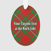 Clan Gregor Crest over Tartan Ornament (achterkant)