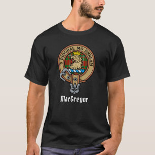 Clan Gregor Crest over Tartan T-shirt