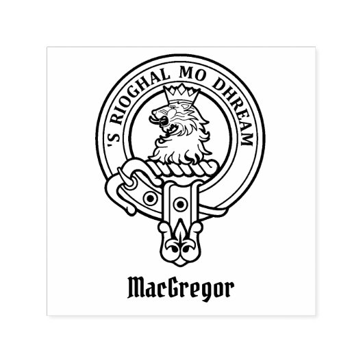 Clan Gregor Crest Self-inking Stamp Zelfinktende Stempel (Design)