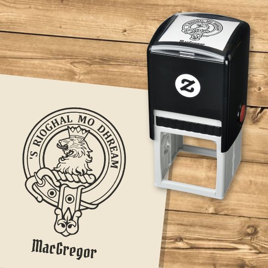 Clan Gregor Crest Self-inking Stamp Zelfinktende Stempel