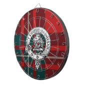 Clan Gregor / MacGregor Badge Dart Board Tartan Dartbord (Voorkant Rechts)