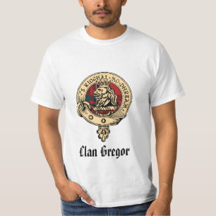 Clan Gregor Raw Badge Tartan T-shirt