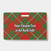 Clan Gregor Tartan Badge (Achterkant)