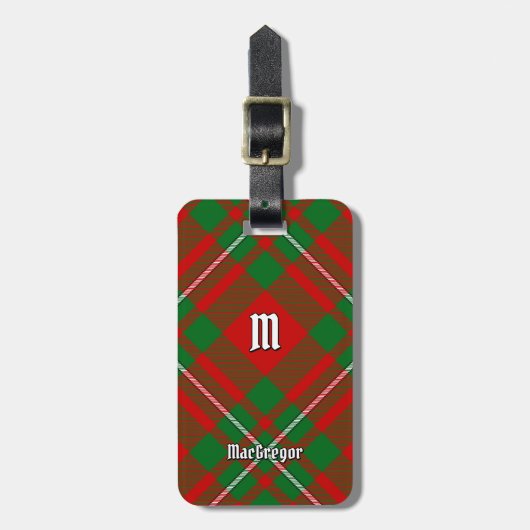 Clan Gregor Tartan Bagagelabel (Voorkant verticaal)