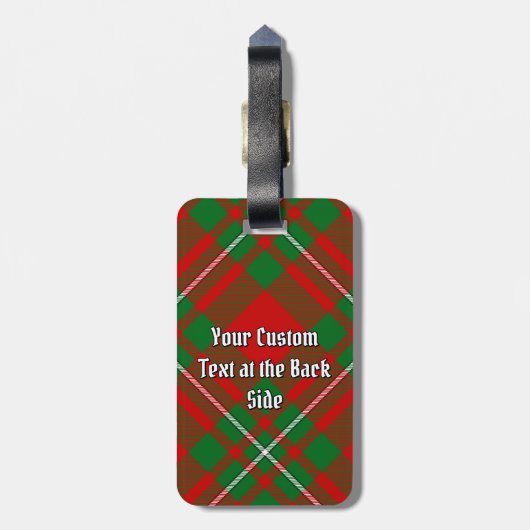 Clan Gregor Tartan Bagagelabel (Achterkant verticaal)