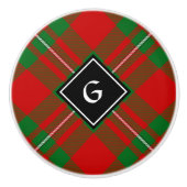 Clan Gregor Tartan Ceramic Knob Keramische Knop (Voorkant)