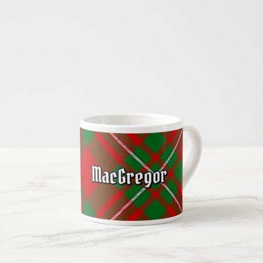 Clan Gregor Tartan Espresso Cup Espresso Kop (Voorkant rechts)