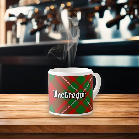 Clan Gregor Tartan Espresso Cup Kop