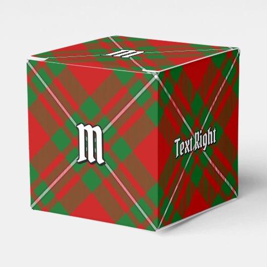 Clan Gregor Tartan Favor Box Bedankdoosjes (Voorkant Zijde)