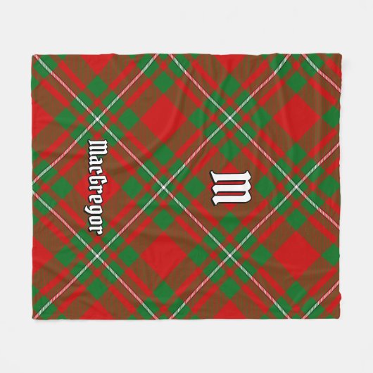 Clan Gregor Tartan Fleece Blanket (Voorkant (Horizontaal))