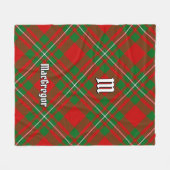 Clan Gregor Tartan Fleece Blanket Deken (Voorkant (Horizontaal))