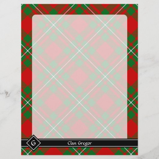 Clan Gregor Tartan Flyer (Voorkant)