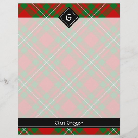 Clan Gregor Tartan Flyer (Achterkant)