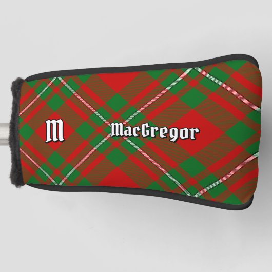 Clan Gregor Tartan Golf Head Hoesje Golfheadcover (Voorkant)