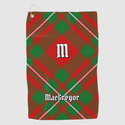 Clan Gregor Tartan Golf Towel Golfhanddoek (Voorkant)