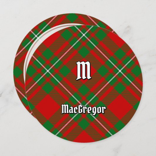Clan Gregor Tartan Kaart (Voorkant / Achterkant)
