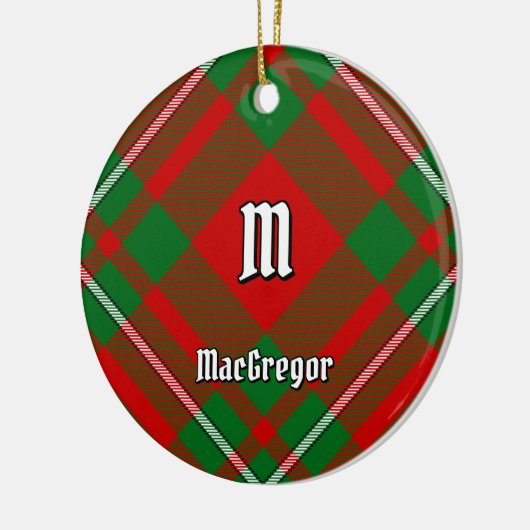 Clan Gregor Tartan Keramisch Ornament (Links)
