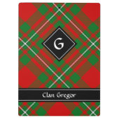 Clan Gregor Tartan Klembord (Achterkant)