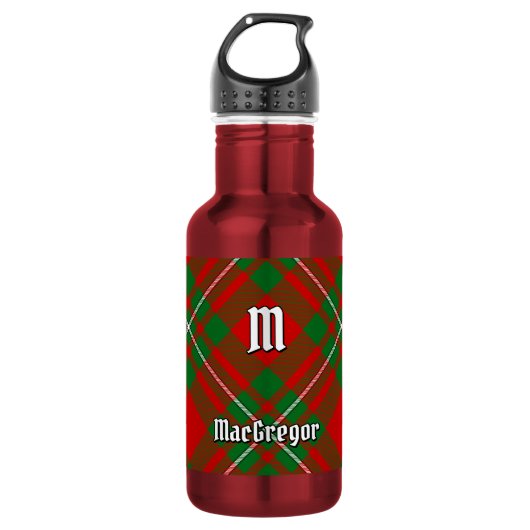 Clan Gregor Tartan RVS Waterfles (Voorkant)