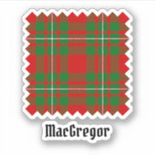 Clan Gregor Tartan Sticker (Voorkant)