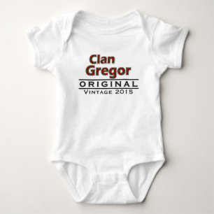 Clan Gregor Vintage Personaliseer Je Geboortejaar Romper