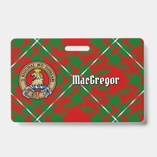 Clan Gregor Wapen over Tartan Badge
