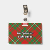 Clan Gregor Wapen over Tartan Badge (Achterkant met clip)