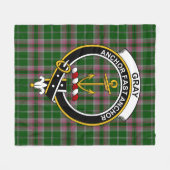 Clan Grey Hunting Tartan Pset Fleece Deken (Voorkant (Horizontaal))