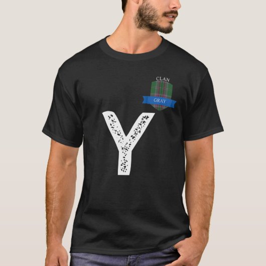 Clan Grey Y Family Matching T-shirt (Voorkant)