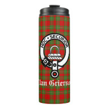 Clan Grierson Crest Badge & Tartan