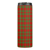 Clan Grierson Crest Badge & Tartan Thermosbeker (Achterkant)