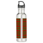 Clan Grierson Crest Badge & Tartan Waterfles (Achterkant)