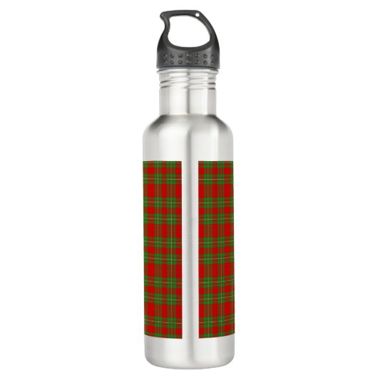 Clan Grierson Crest Badge & Tartan Waterfles (Achterkant)