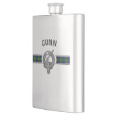 Clan Gunn (bewerken) Crest & Tartan Flacon (Links)