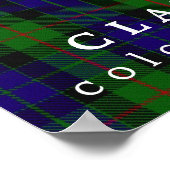 Clan Gunn Colors of Scotland Tartan Poster (Hoek)