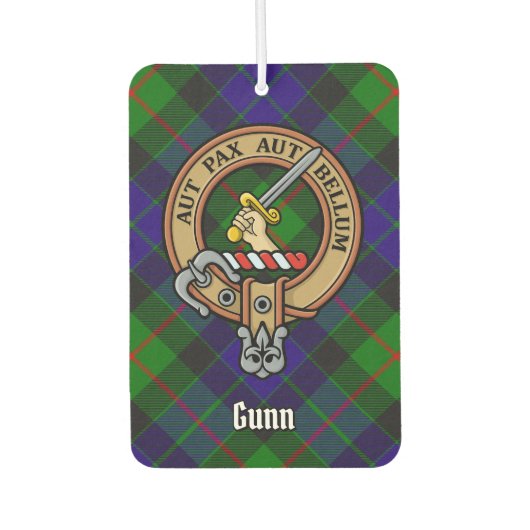 Clan Gunn Crest Air Freshener Luchtverfrisser (Voorkant)