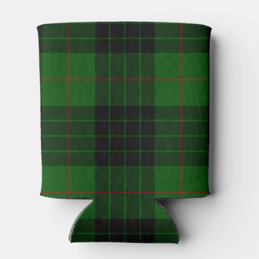 Clan Gunn Crest Badge en Tartan Blikjeskoeler (Achterkant)