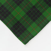 Clan Gunn Crest Badge en Tartan Fleece Deken (Hoek)