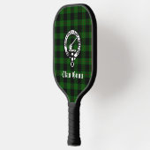 Clan Gunn Crest Badge en Tartan Pickleball Paddle (Links)