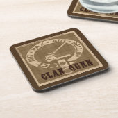 Clan Gunn Crest Badge - Sepia Drankjes Onderzetter (Linkerzijde)