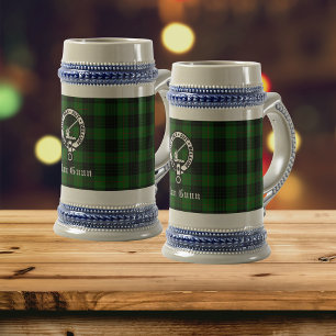 Clan Gunn Crest Badge & Tartan Bierpul