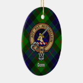 Clan Gunn Crest Ceramic Ornament (Rechts)