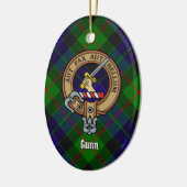 Clan Gunn Crest Ceramic Ornament (Links)