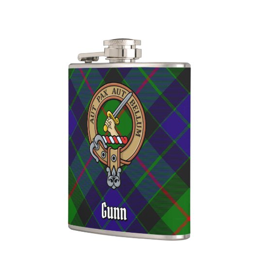 Clan Gunn Crest Flask Heupfles (Links)