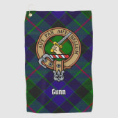 Clan Gunn Crest Golf Towel Golfhanddoek (Voorkant)