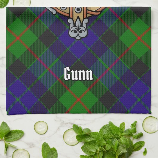 Clan Gunn Crest Kitchen Towel Theedoek (Gevouwen)